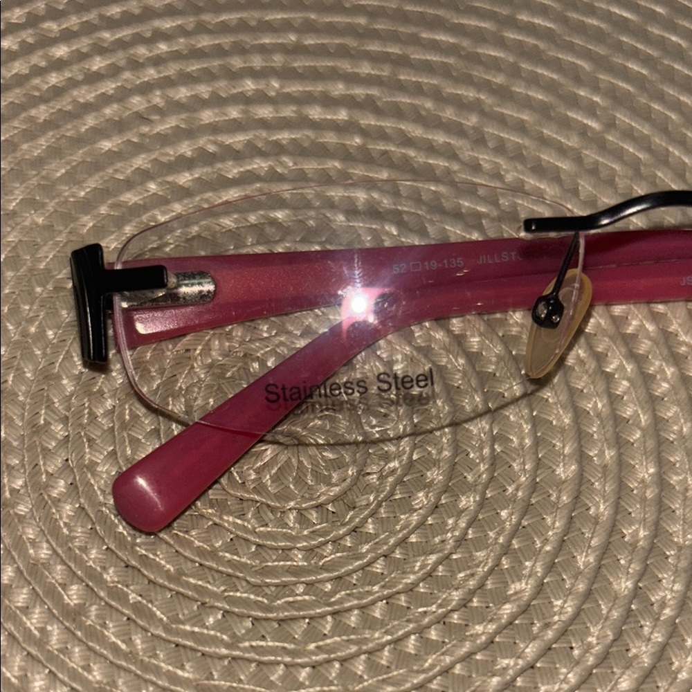 Jill Stuart Pink Rimless Glasses - Picture 7 of 8